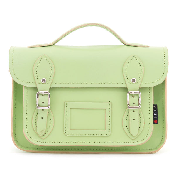 YB85  - The Dewhurst 10.5" Plain Leather Satchel by Yoshi