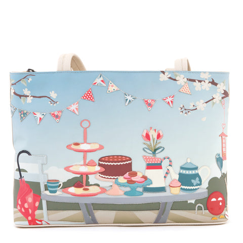 YB98 ECG - The English Country Garden Leather Shoulder Bag