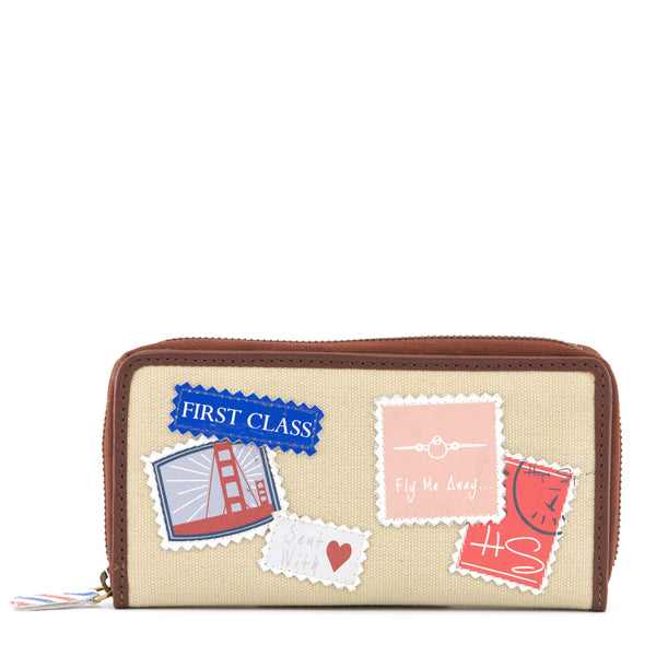 YSH1289 ST - Zip Round Leather Purse